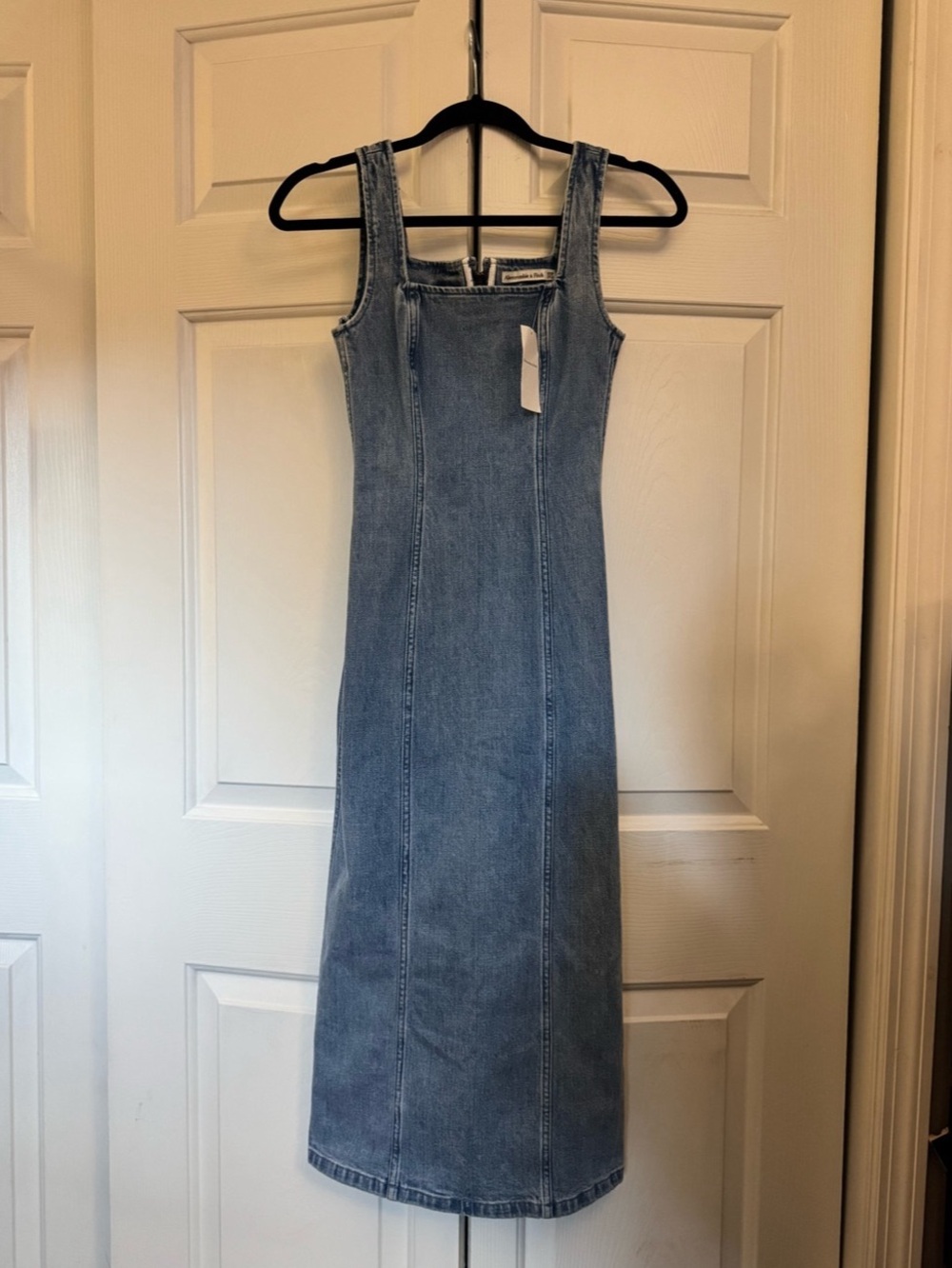 Abercrombie & Fitch Denim Maxi Dress Blue XXSmall Petite